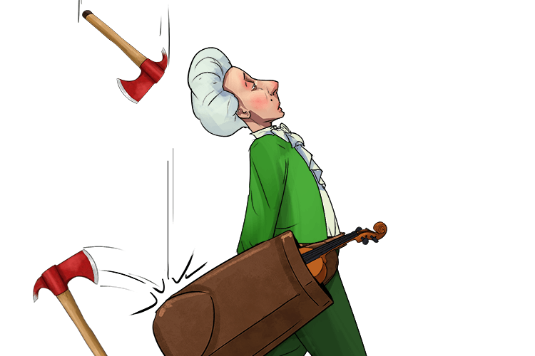 My violin is kept in a sheath (myelin sheath) for insulation from axes falling on (axon insulation) it